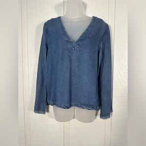 Maven West Women’s Denim Top Size Small EUC